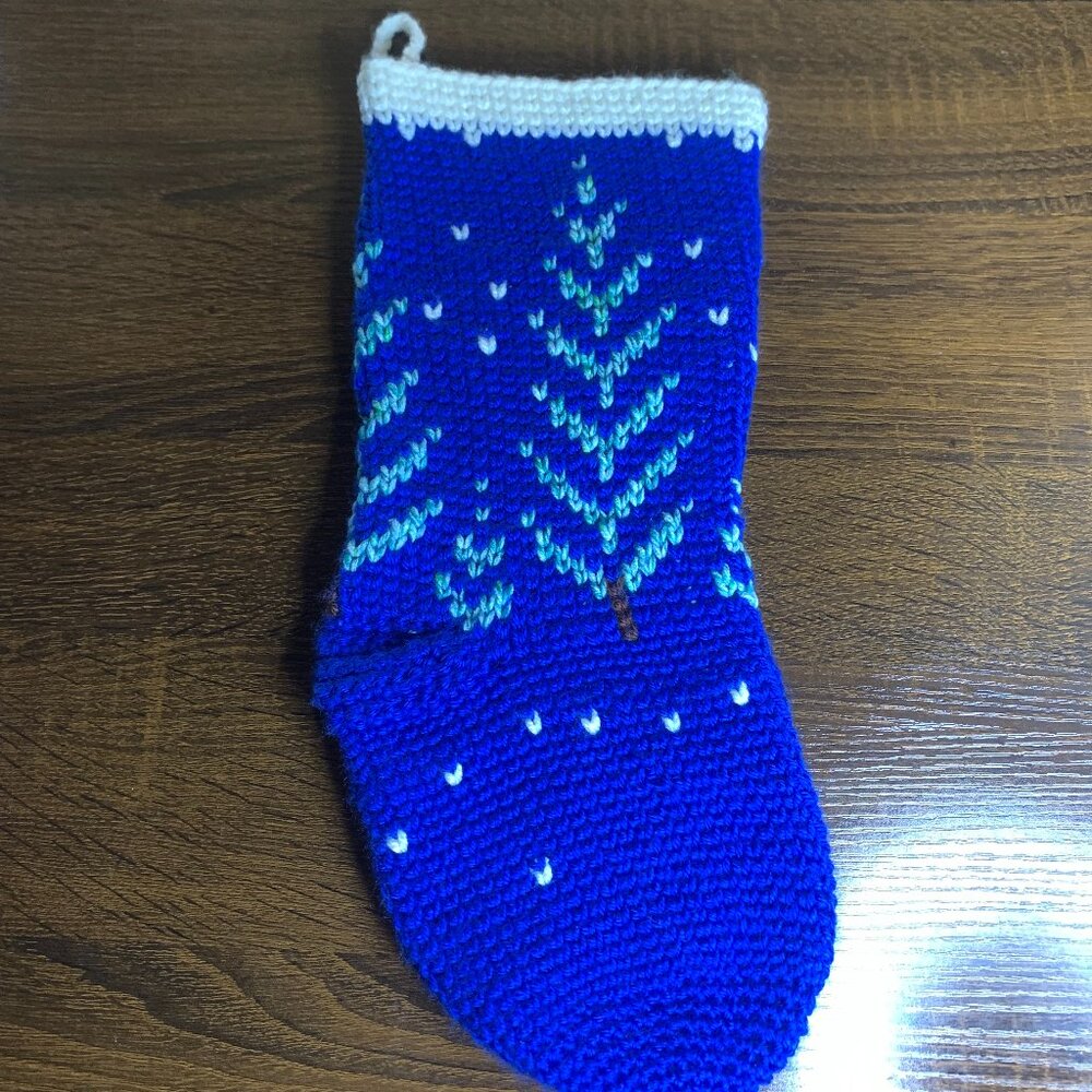 Handmade Spruce Tree Christmas Stocking